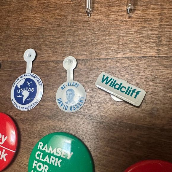 Vintage Collection 50s-80s Political Buttons Pinback Lot (set of 16) - Picture 6 of 11